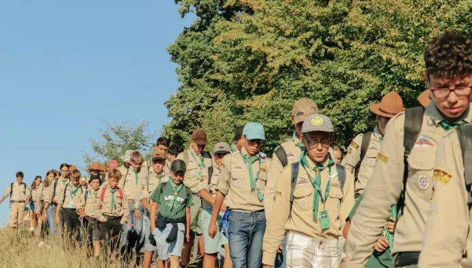 A Lombi erdőben volt a cserkészek táborhelye – Fotó: Bán Erik / Romániai Magyar Cserkészszövetség