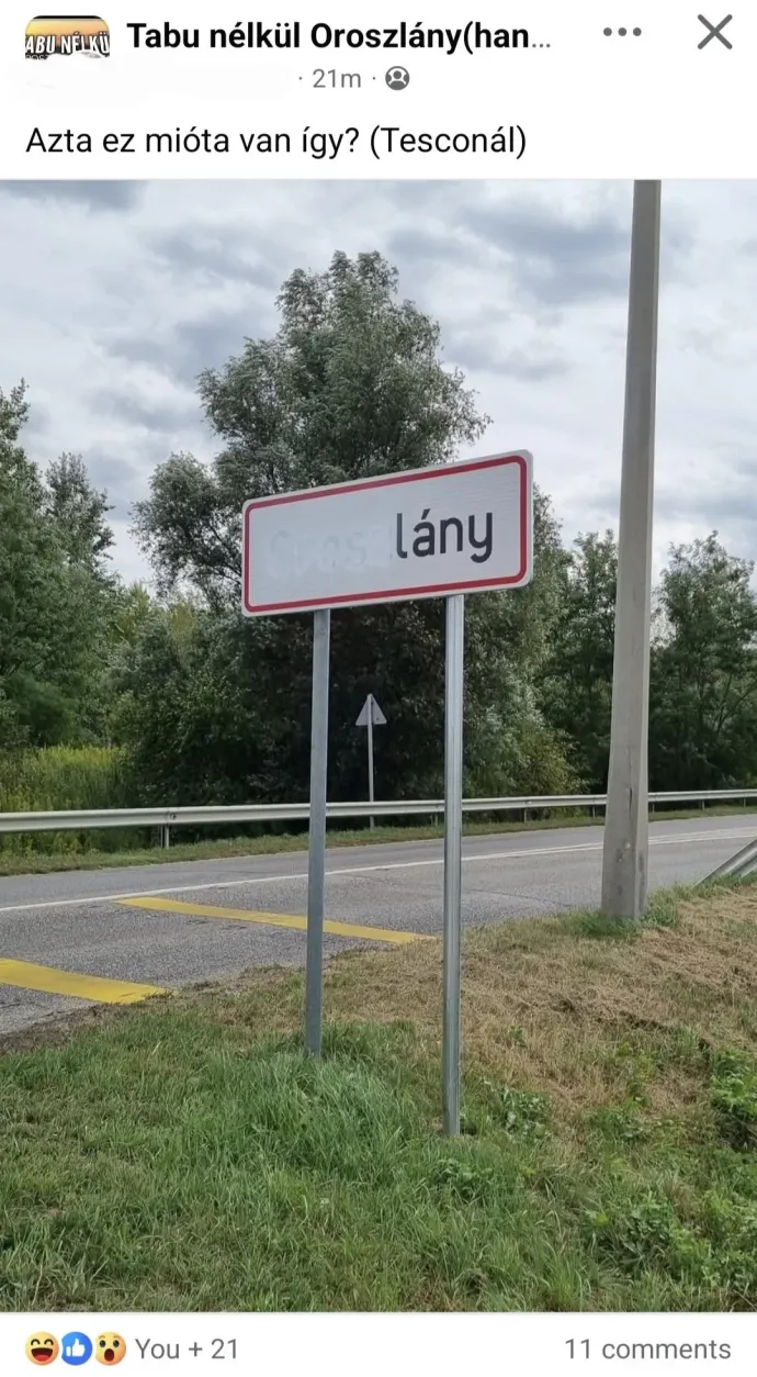 Forrás: Olvasói fotó / Tabu nélkül Oroszlány(hangja)
