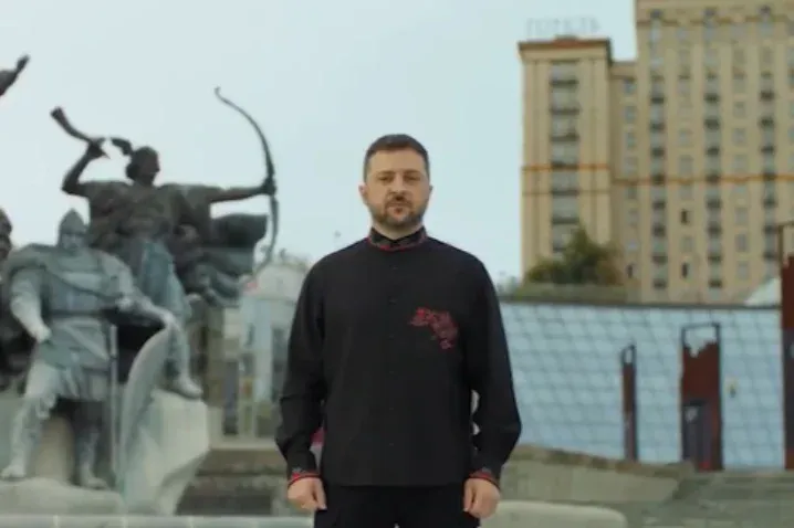 Zelenszkij az ukrán függetlenség napján: Csak mi dönthetünk a jövőnkről Kép