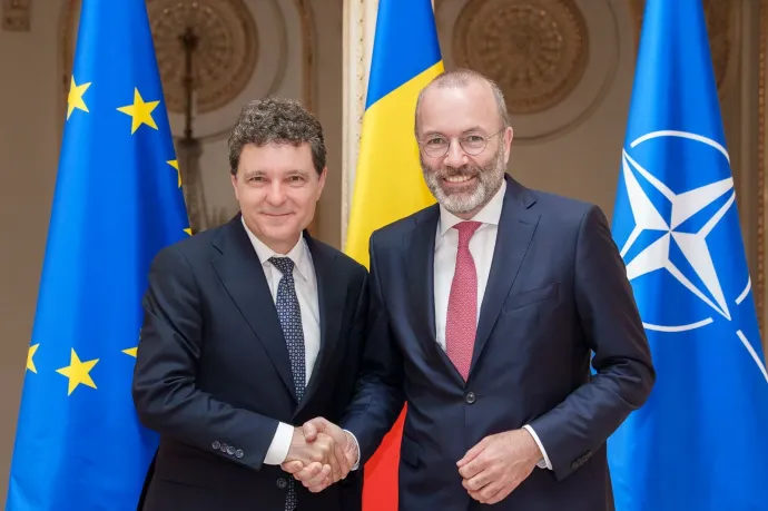 Dan és Weber Romániában – Forrás: Manfred Weber X-oldala