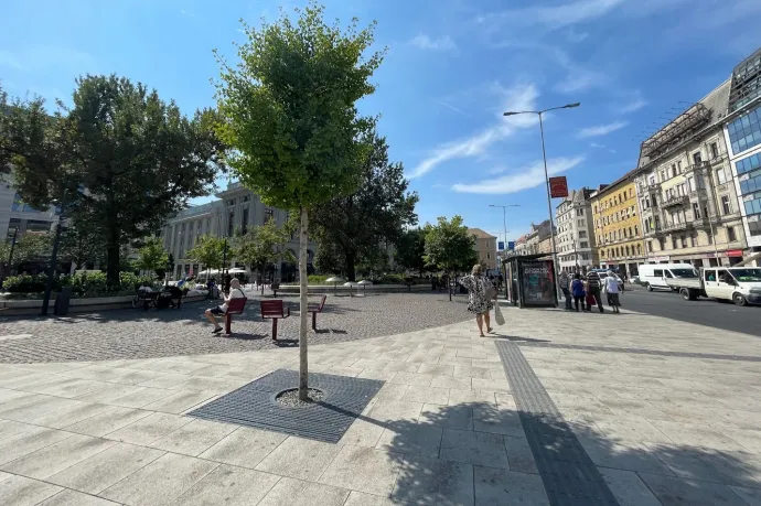 A tér körút felé eső fele – Fotó: Tenczer Gábor / Telex