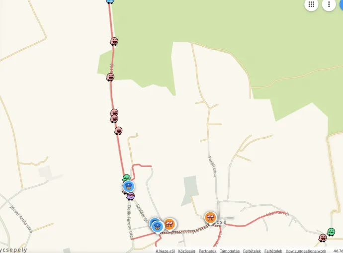 Forrás: Waze