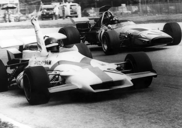 Peter Gethin 18-as számú BRM-jében – Fotó: Keystone-France / Gamma-Rapho / Getty Images