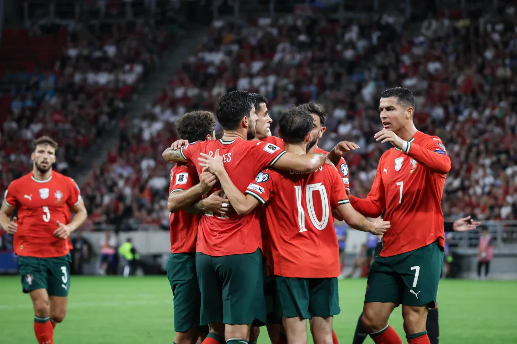 Fordítottak, és izgalmas meccsen 3-2-re nyertek a portugálok a Puskás Arénában