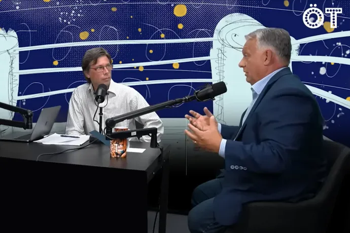 Hont András és Orbán Viktor az Öt.hu stúdiójában – Fotó: Öt.hu