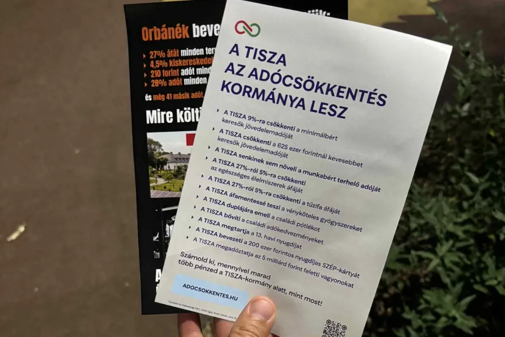 Indul a Fidesz és a Tisza szórólapháborúja
