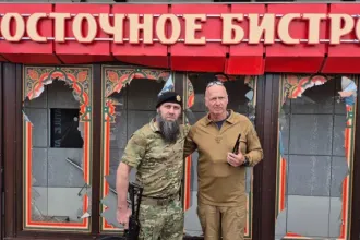 Regular guest of Hungarian pro-government media checks in from Russian side of front line