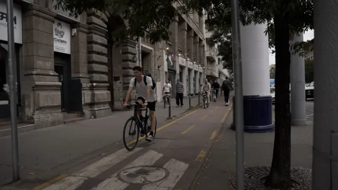 Budapesten (még) kevesebb a bringás, mint vidéken – Fotó: Telex