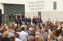 „Van szufla a kormányban” – mondta Orbán Szekszárdon, ahol 8 év késéssel adták át az uszodát