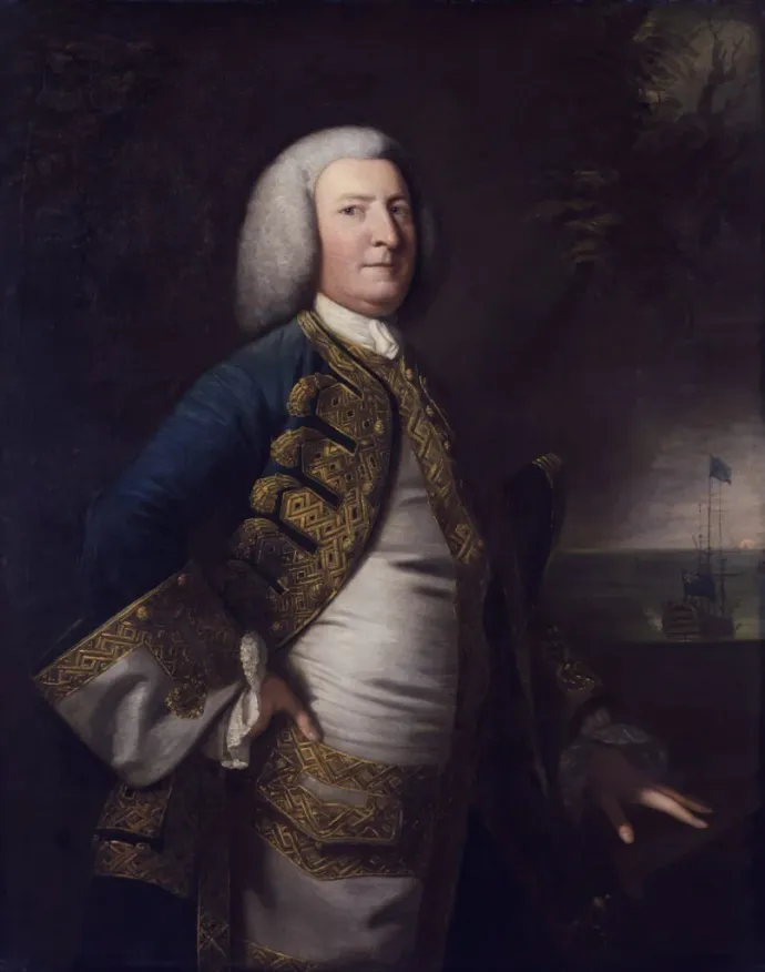 George Anson kapitány, Joshua Reynolds 1755-ben készült festményén – Forrás: Brit Nemzeti Arcképtár / Wikimedia Commons