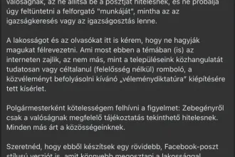 Mesterséges intelligenciával írt kommentet Zebegény polgármestere, lebukott