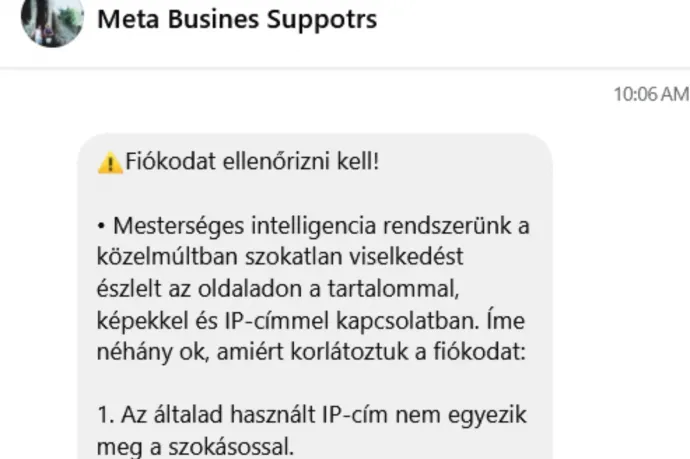 Ha a Meta egy random ember profilképével zaklatja, akkor ne lepődjön meg, valószínűleg át akarják verni