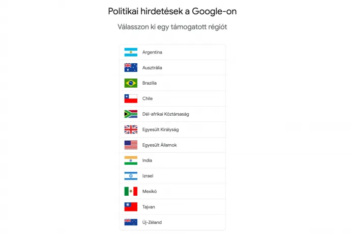 Már ki is nyírta a politikai hirdetések publikus adatbázisát a Google