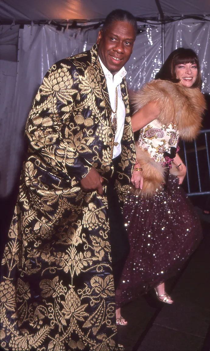 A Vogue egykori szerkesztője, Andre Leon Talley és Anna Wintour a Met-gálán, 1999-ben – Fotó: Rose Hartman / Getty Images