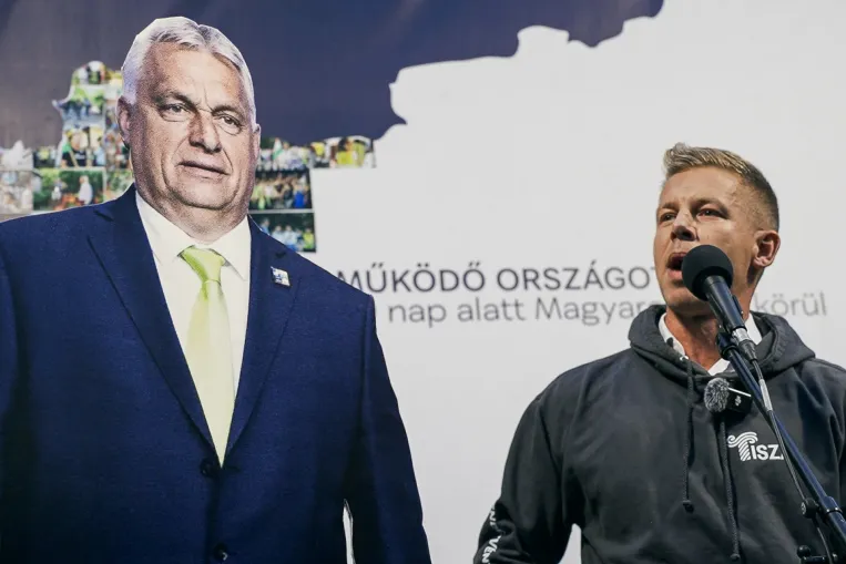 Magyar Péter egy Orbán-bábunak sorolta a rendszer bűneit