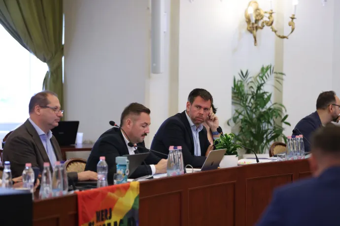 Vitézy Dávid a közgyűlésen – Fotó: Melegh Noémi Napsugár / Telex