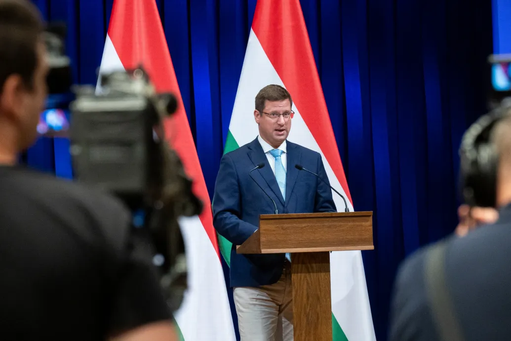 Kormányinfót tart Gulyás Gergely
