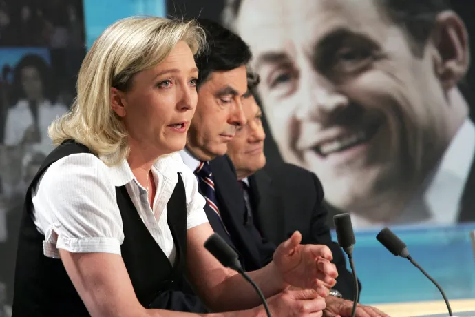 Marine Le Pen egy televíziós vitán 2007-ben – Fotó: Pierre Verdy / AFP