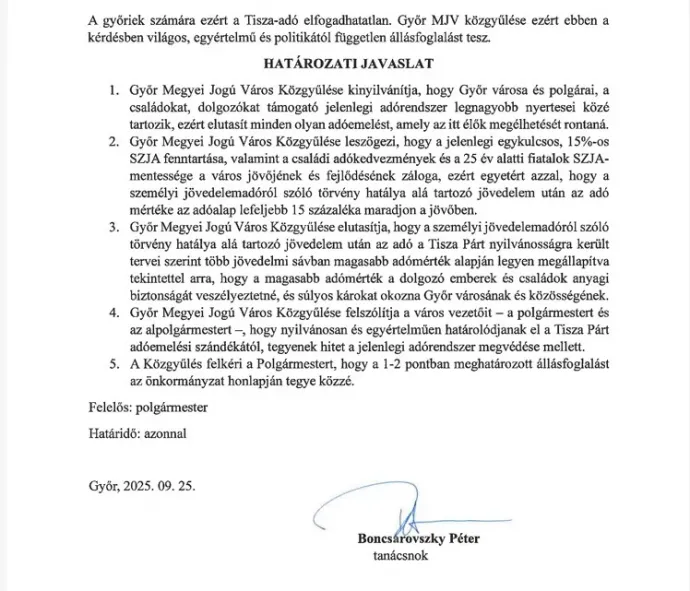 Boncsarovszky Péter (Fidesz–KDNP) előterjesztése