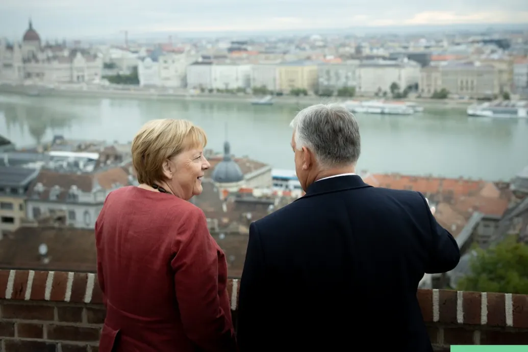 Orbán Viktor a Karmelitában fogadta Angela Merkelt