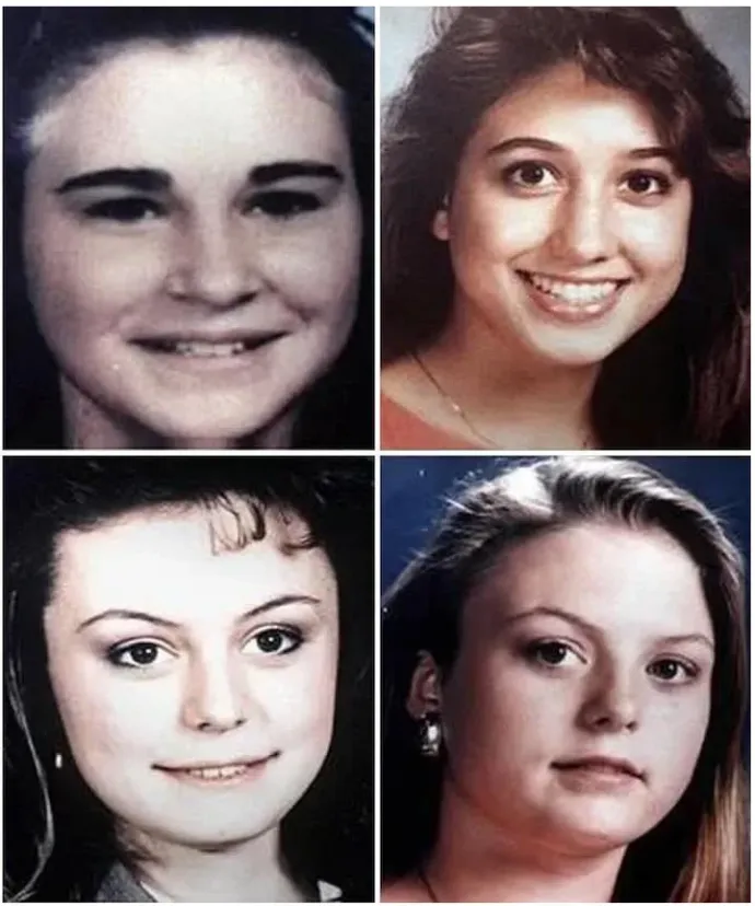 Az áldozatok: Amy Ayers, Eliza Thomas, Jennifer Harbison és Sarah Harbison – Fotó: Austin Police Department