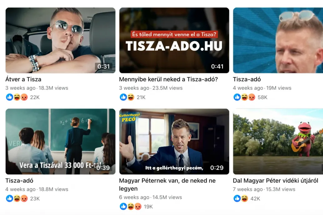 Több mint 650 milliószor futottak le három hónap alatt a Nemzeti Ellenállás Mozgalom Magyar Pétert lejárató videói