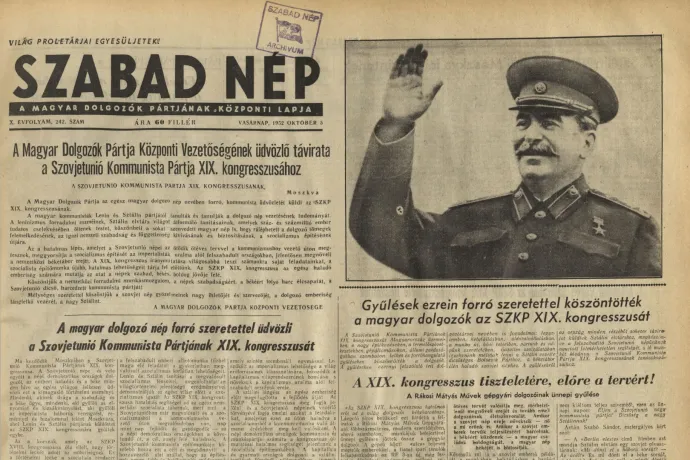 Amikor Sztálin cikkeket írt a Szabad Népbe