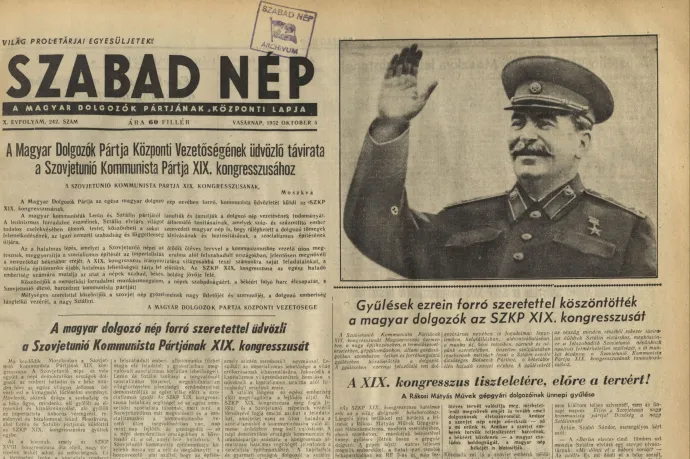 Amikor Sztálin cikkeket írt a Szabad Népbe