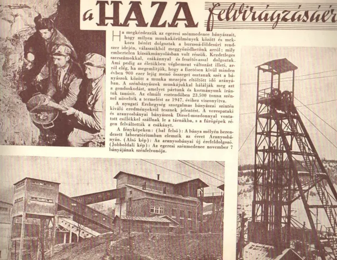 Az ipari és mezőgazdasági teljesítmények bemutatása egy korabeli propagandakiadványban – Forrás: a szerző archívuma