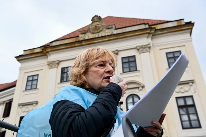Boros Péterné MKKSZ-elnök – Fotó: Bődey János / Telex