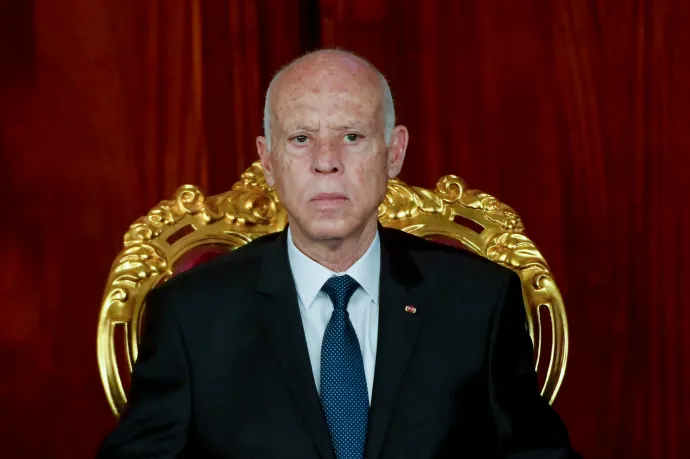 Kaisz Szaid tunéziai elnök – Fotó: Fethi Belaid / AFP