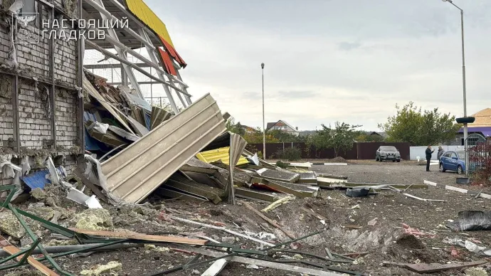 Egy belgorodi sportcentrum, ami az orosz hatóságok közlése szerint ukrán rakétatámadásban rongálódott meg – Fotó: Belgorod kormányzója via Telegram/Handout via REUTERS