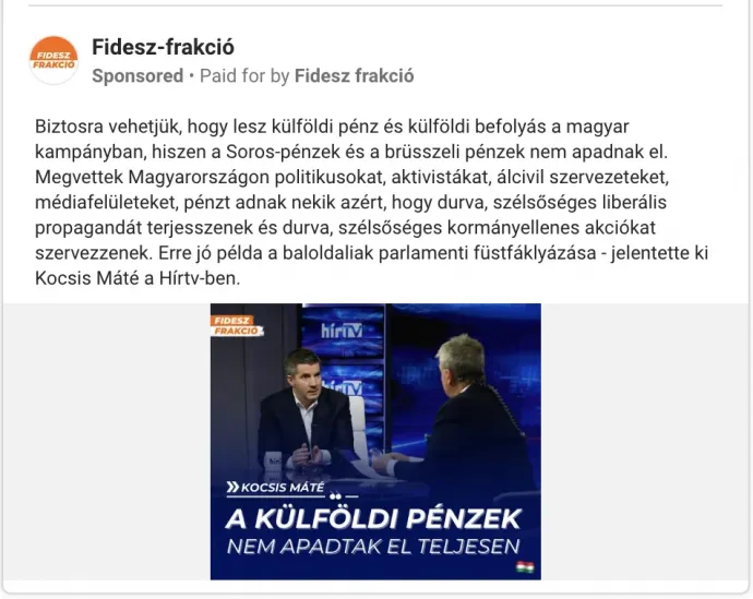 Forrás: Meta Ad Library