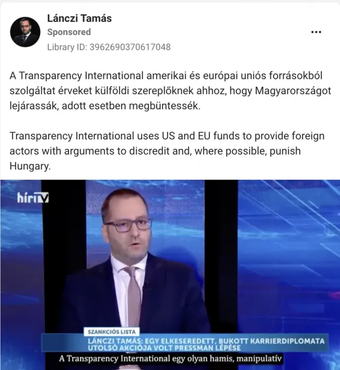 Forrás: Meta Ad Library