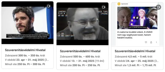 Forrás: Google Ads Transparency Center