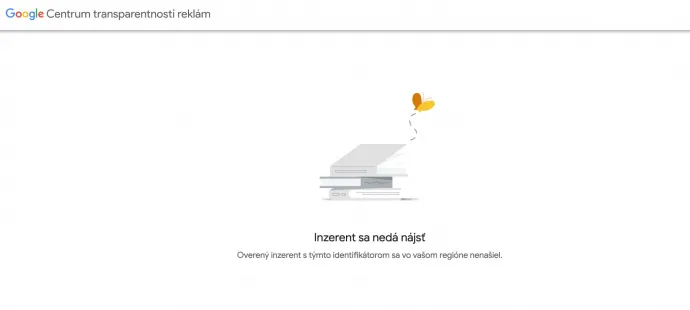 A Google reklámtára szeptember 22. után – Forrás: Google Ads Transparency Center