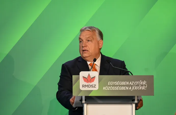 Orbán Viktor beszédet mond az RMDSZ-kongresszuson – Fotó: Tamás Zsófia / Transtelex