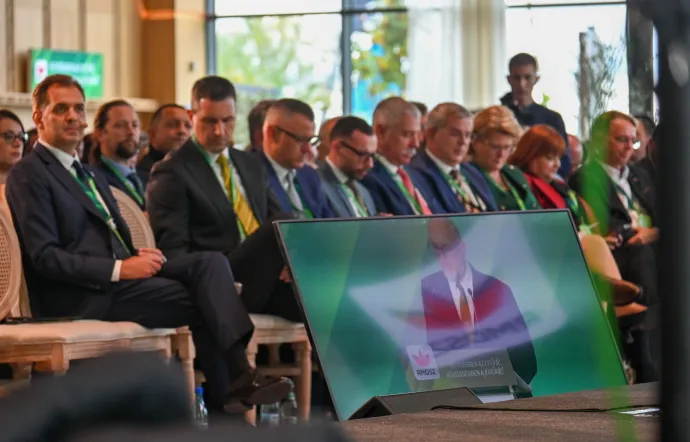 Kelemen Hunor, az RMDSZ elnöke megtartja kongresszusi beszédét – Fotó: Tamás Zsófia / Transtelex