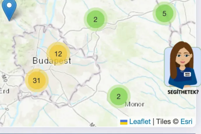 Miközben a Tisza-appot ukránozza a Fidesz, egy kormányzati térképen biztos használtak ukrán fejlesztést