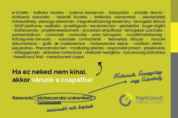 Álláslehetőség: közbeszerzési szakemberrel bővíti csapatát a RegioConsult (x)