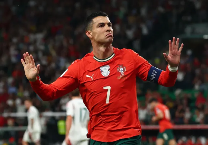 Cristiano Ronaldo egyenlített – Fotó: Pedro Nunes / Reuters
