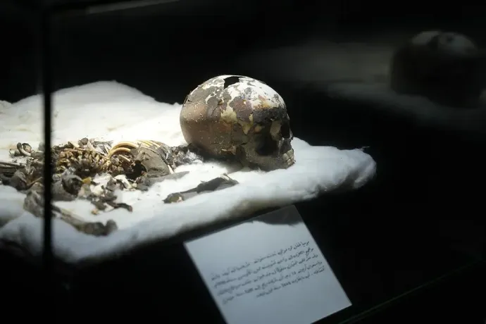 A múmia maradványai a Líbiai Nemzeti Múzeumban – Fotó: Amr Fathallah