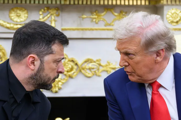 Zelenszkik és Trump legutóbbi találkozója a Fehér Házban 2025. augusztus 18-án – Fotó: Mandel Ngan / AFP