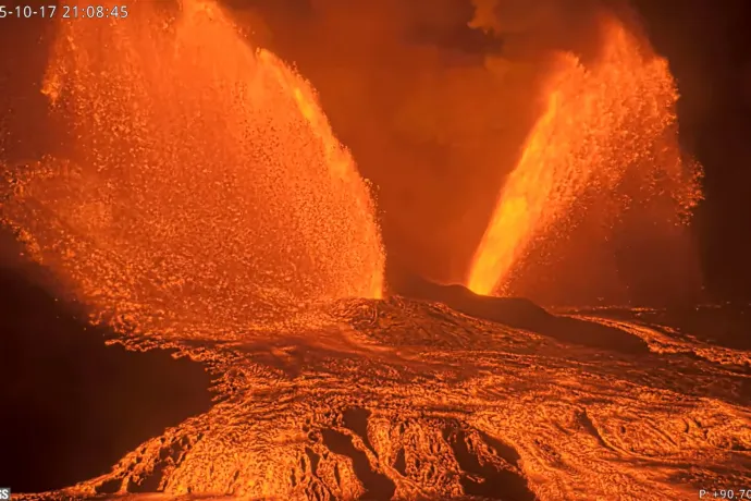 A János-hegy magasságáig csaptak fel a lávacafatok Hawaiin