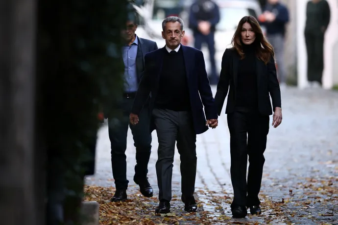 Felesége kísérte be a börtönbe Nicolas Sarkozy volt francia elnököt