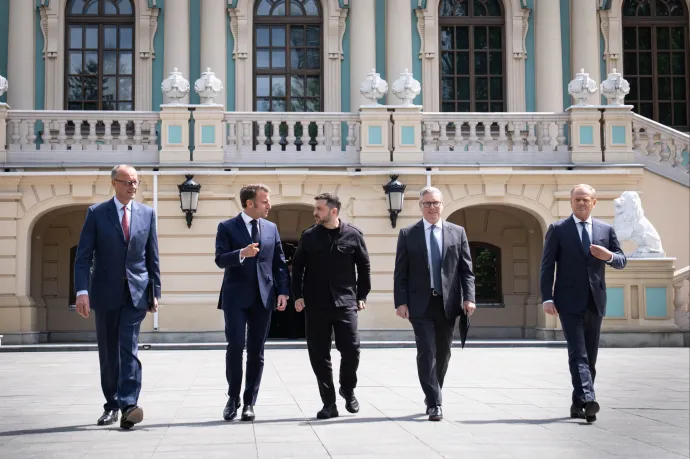 Zelenszkij, Meloni, Merz, Macron és más európai vezetők támogatják az azonnali tűzszünetet Ukrajnában