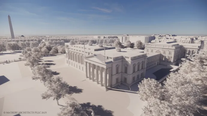 A bálterem látványterve – Forrás: White House