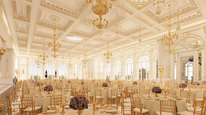 A bálterem látványterve – Forrás: White House