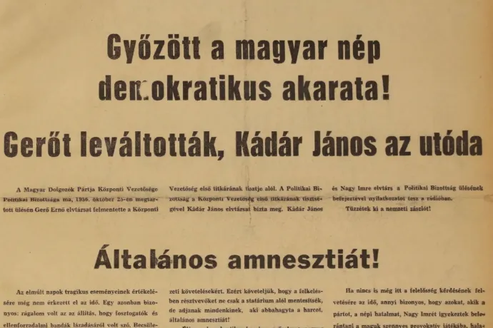 „Nem fosztogat a magyar” – az 56-os forradalom a korabeli sajtóban (x)