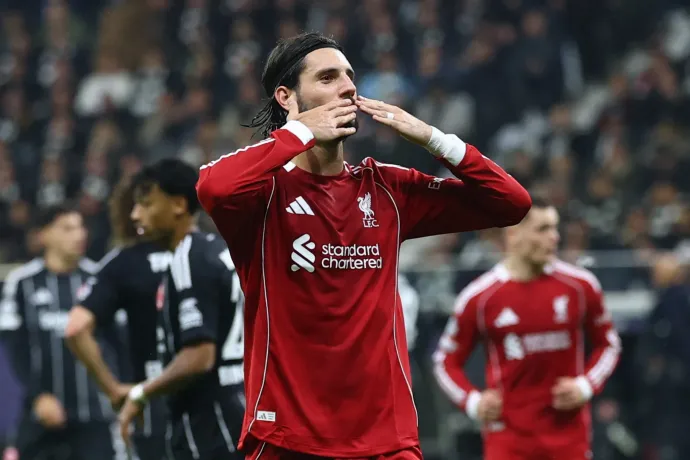 Szoboszlai nagy meccse a BL-ben, gólt lőtt és gólpasszt adott a Frankfurt ellen